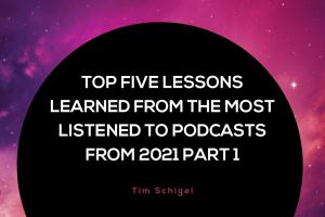 Top Five Lessons Learned from the Most Listened to Podcasts from 2021 Part 1
